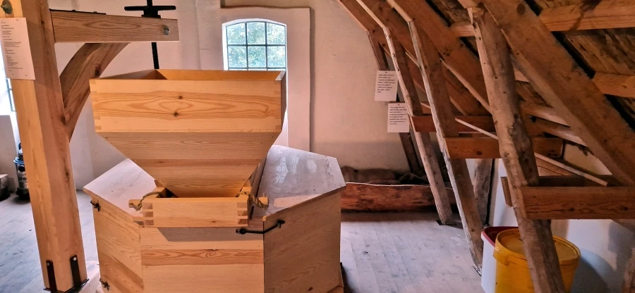Detalje fra Daugbjerg Gl. Vandmølle indvendig
